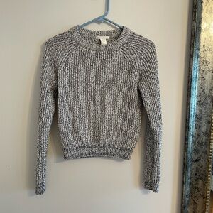 H&M Black and White Women's Crew Neck Sweater